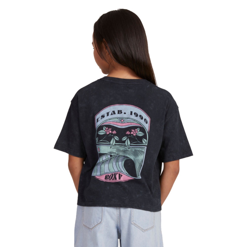 Roxy Girls Sun For All Seasons A T-Shirt In Anthracite