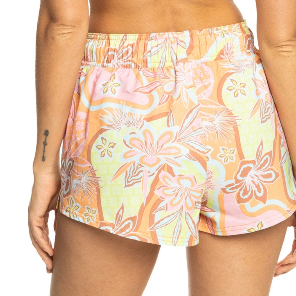 Roxy Womens New Fashion Boardshorts In Mock Orange Delic