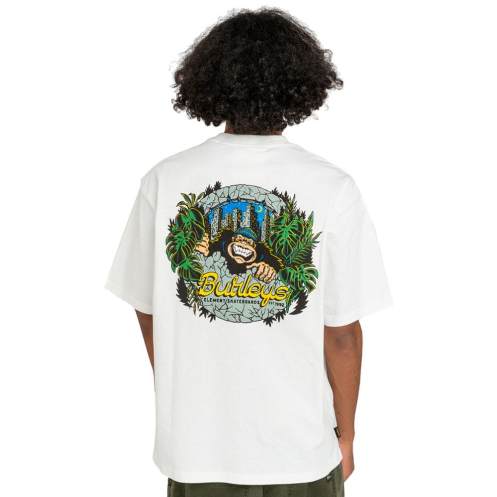 Element Mens Burleys Jungle T-Shirt In Off White