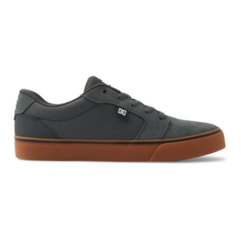 DC Shoes Mens Anvil Shoes In Dark Grey/White