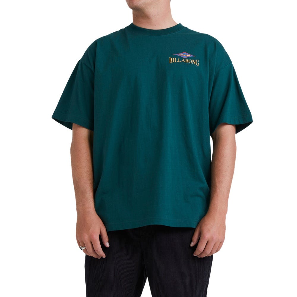 Billabong Mens Didge T-Shirt In Deep Teal