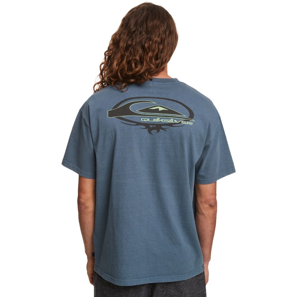 Quiksilver Mens Saturn Tribal Times T-Shirt In Bering Sea