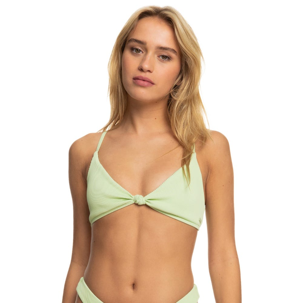 Roxy Womens Love The Surf Knot Bikini Top In Seacrest
