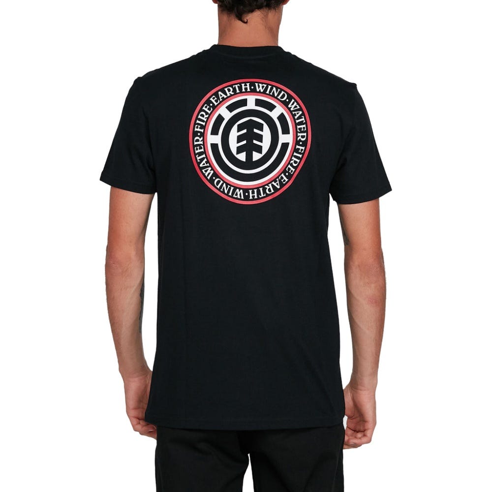 Element Mens Seal Back T-Shirt In Flint Black