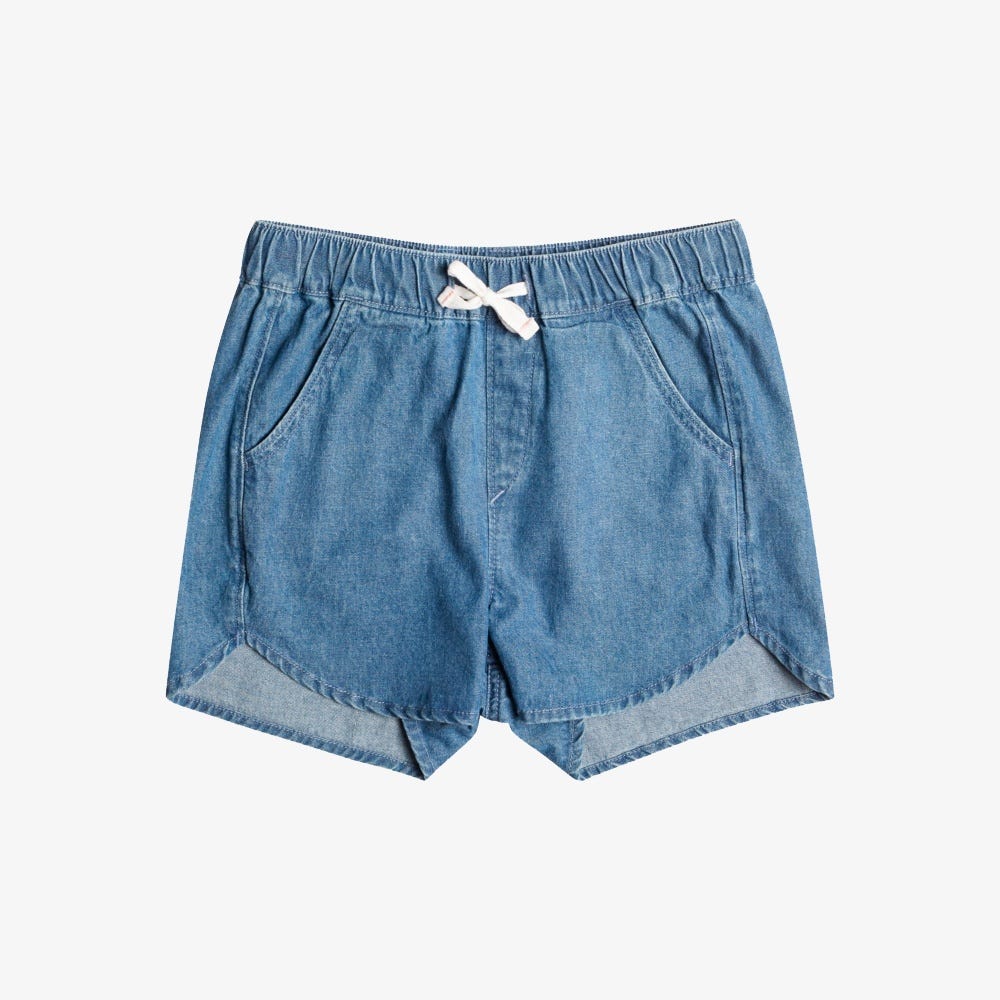 Roxy Girls 4-16 Genial Mot Beach Shorts In Blue