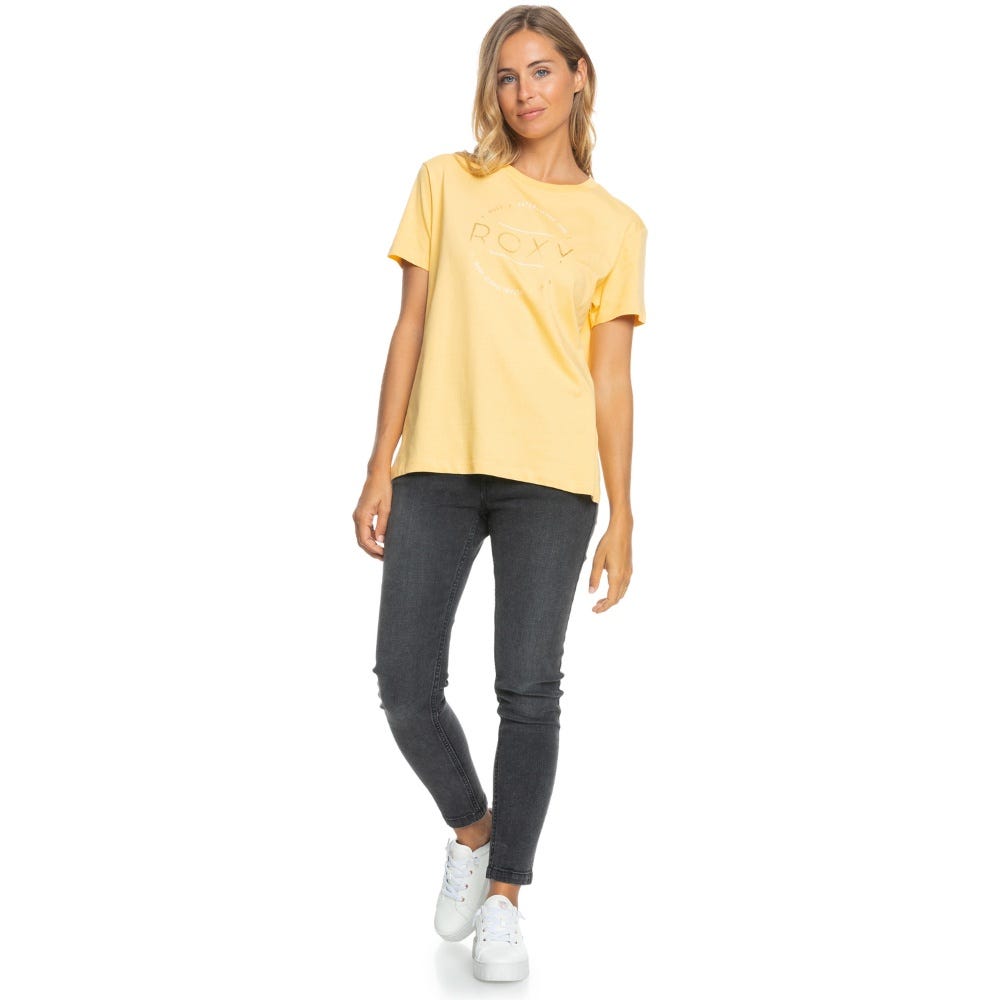 Roxy Womens Ocean Road T-Shirt In Yellow