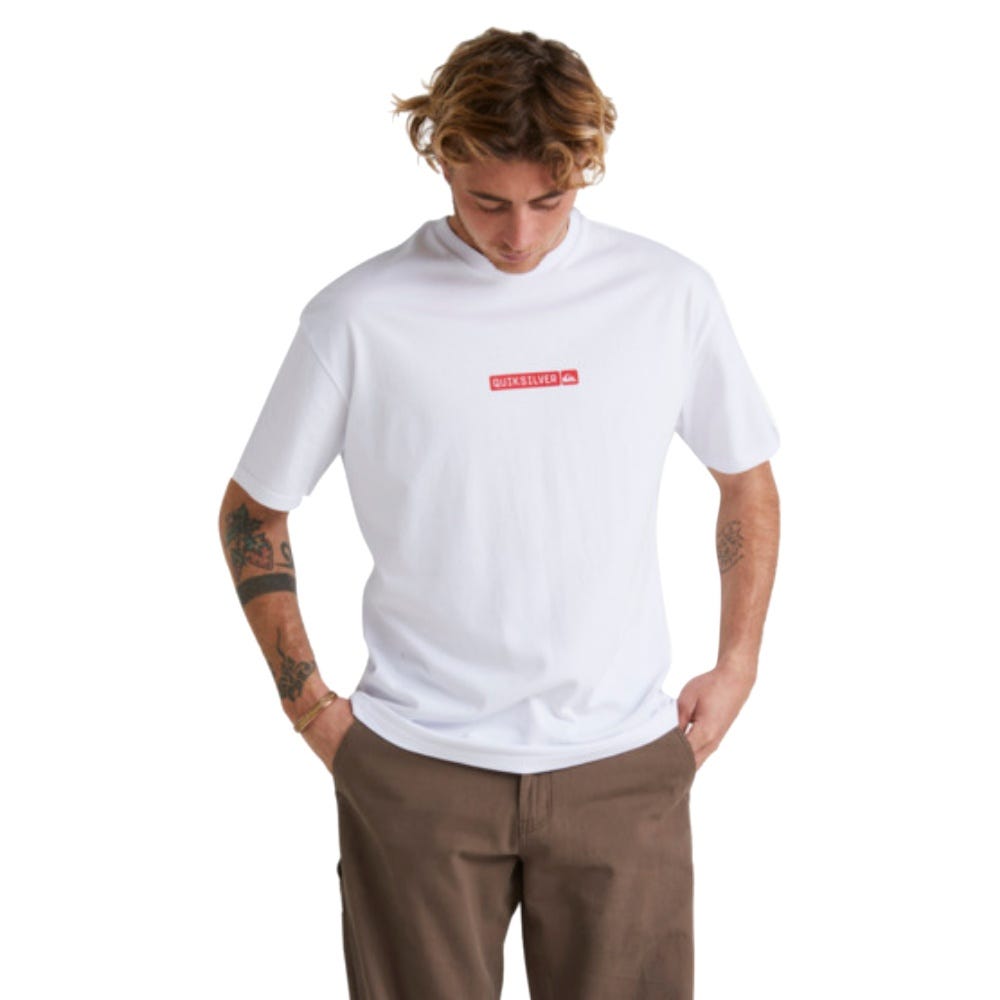Quiksilver Mens Saturn Performer T-Shirt In White