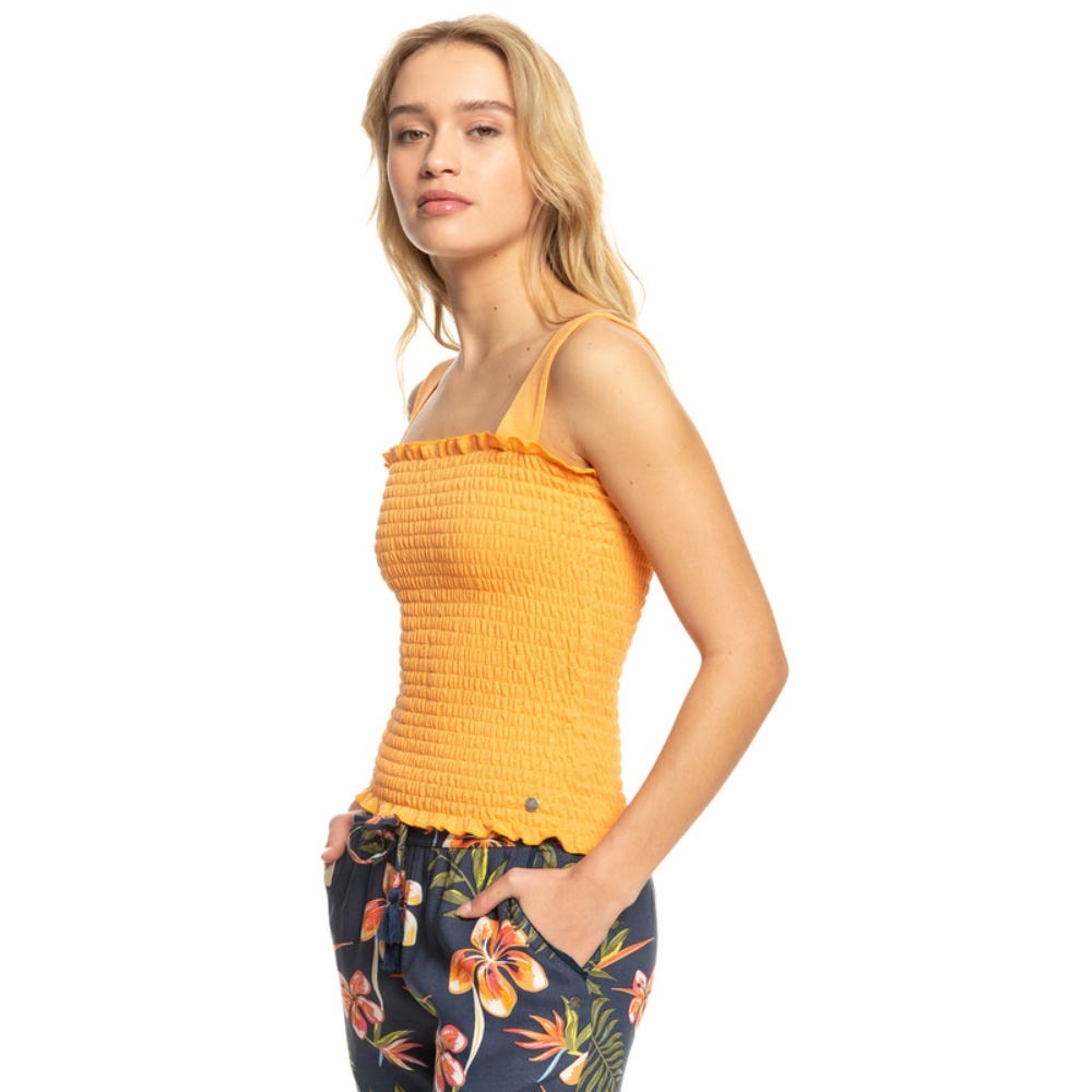Roxy Womens Postcard To Home J Top In Mock Orange
