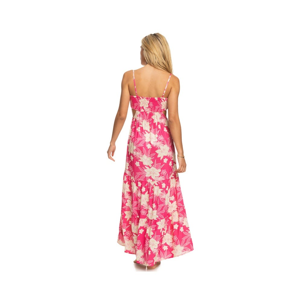 Roxy Womens Hot Tropics Maxi Dress In Anthracite Floral Daze