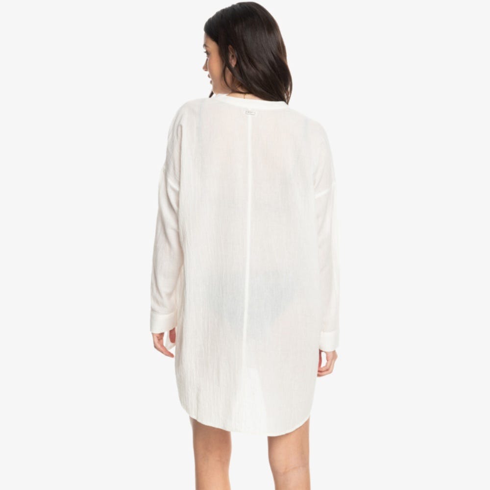 Roxy Shoreline Lights Long Sleeve Shirt Dress - Women