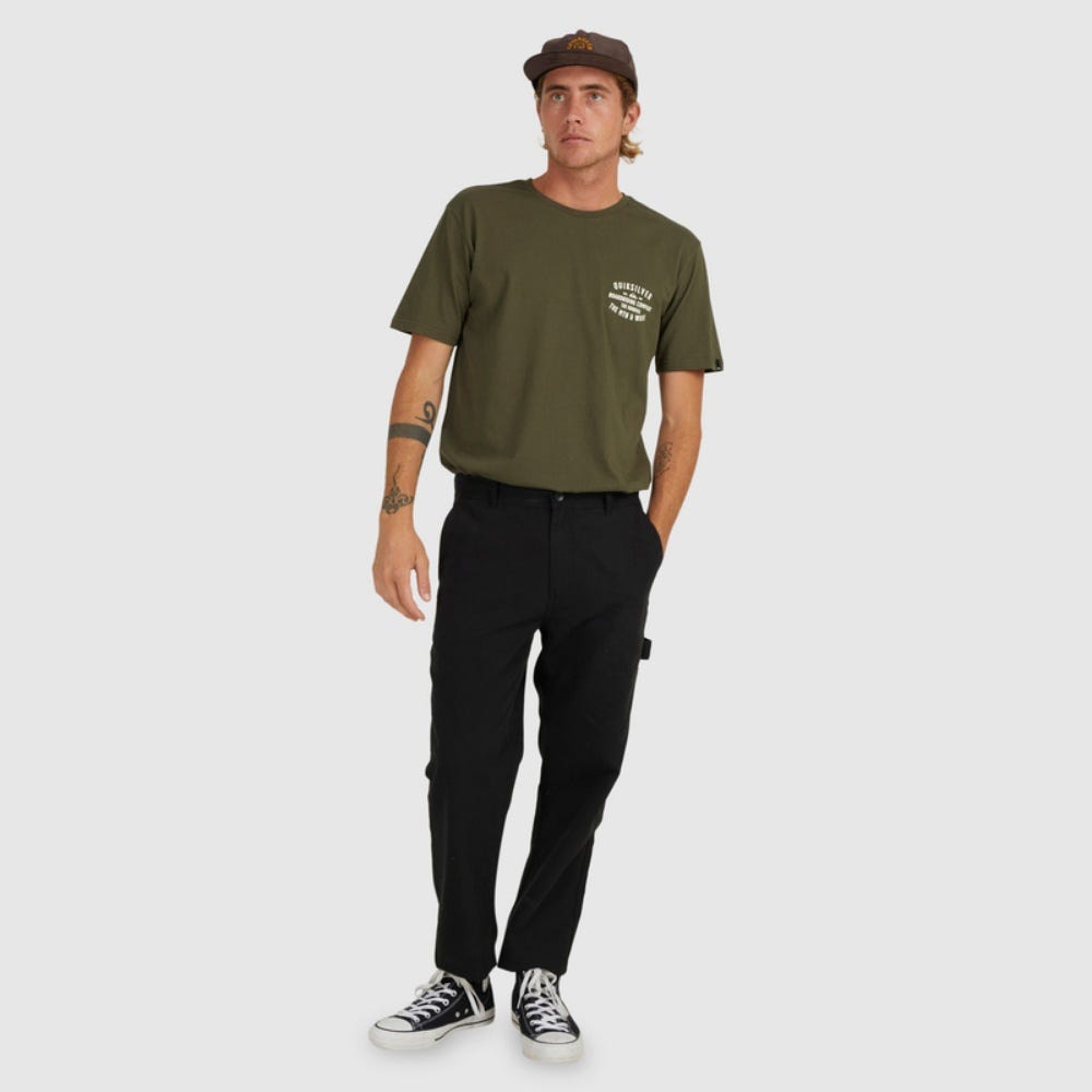 Quiksilver Quiksilver Surf Lockup T-Shirt In Grape Leaf