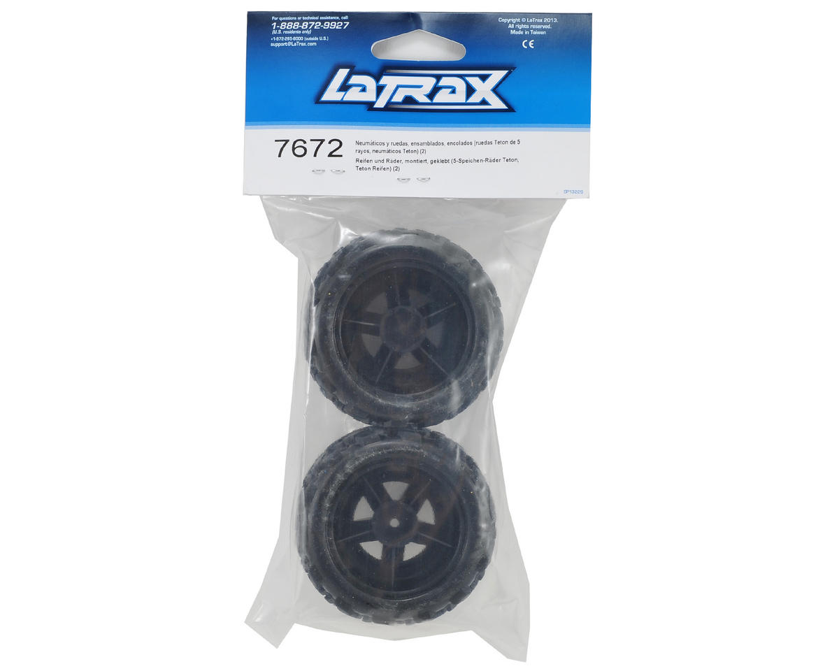 Traxxas LaTrax Assembled Teton 5-Spoke Wheels & Tires (2)