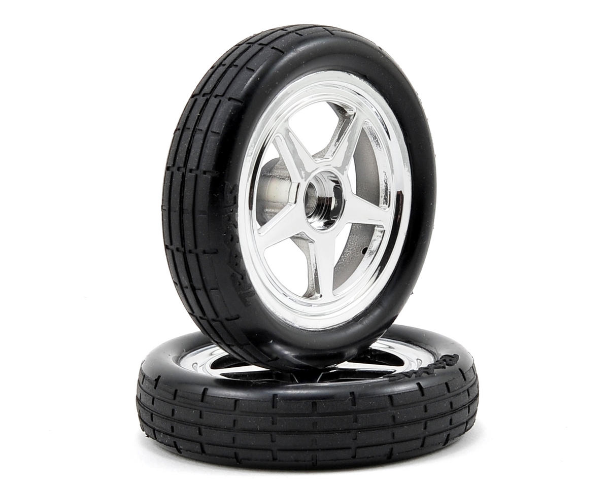 Traxxas Pre-Mounted Front Tire Set (Chrome) (2)