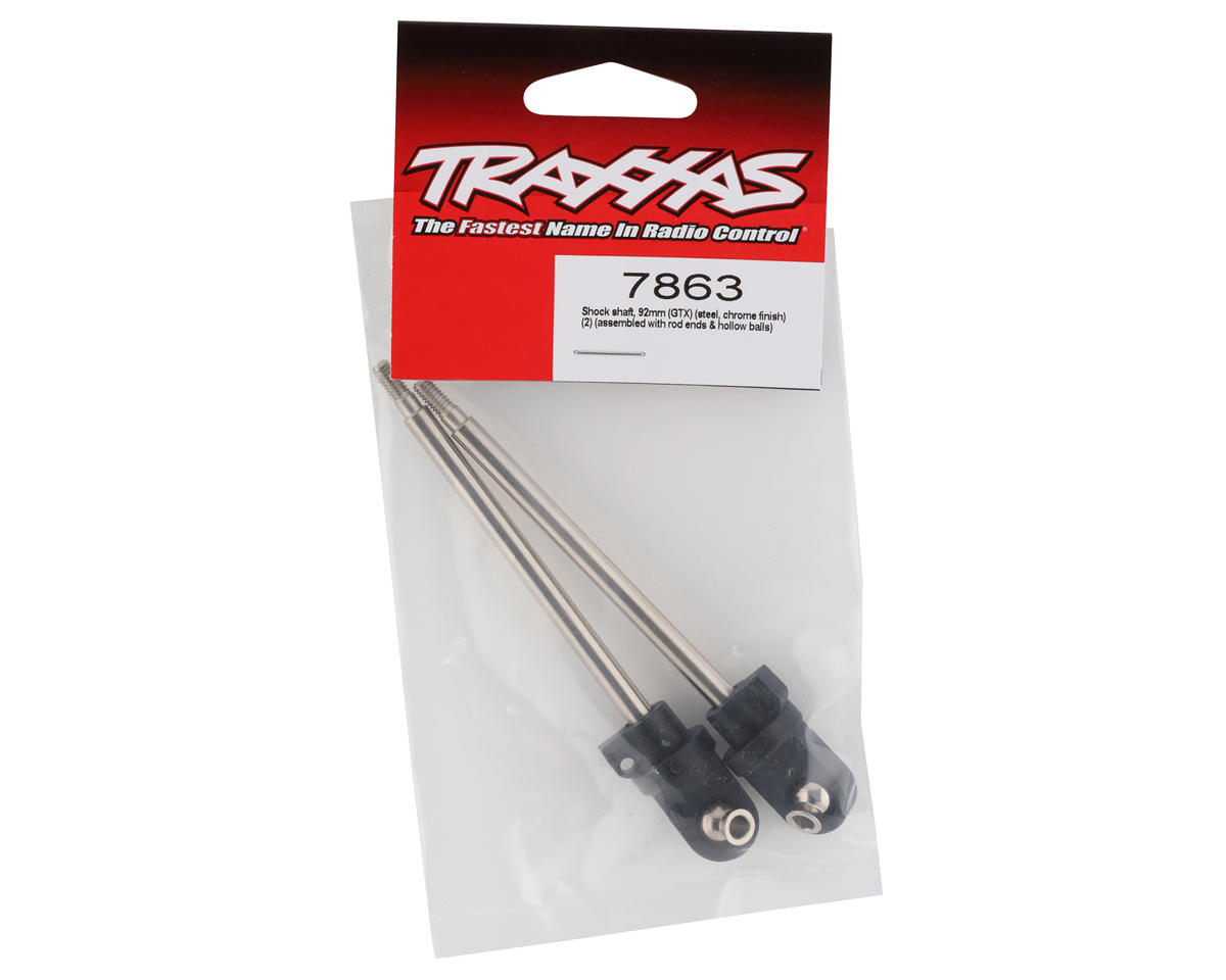 Traxxas GTX Chrome Shock Shaft (2) (92mm)