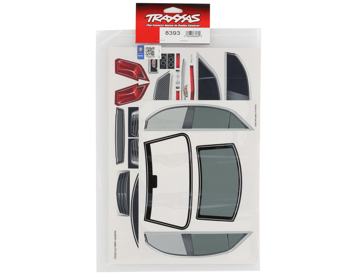 Traxxas 4-Tec 2.0 Cadillac CTS-V Decal Sheet