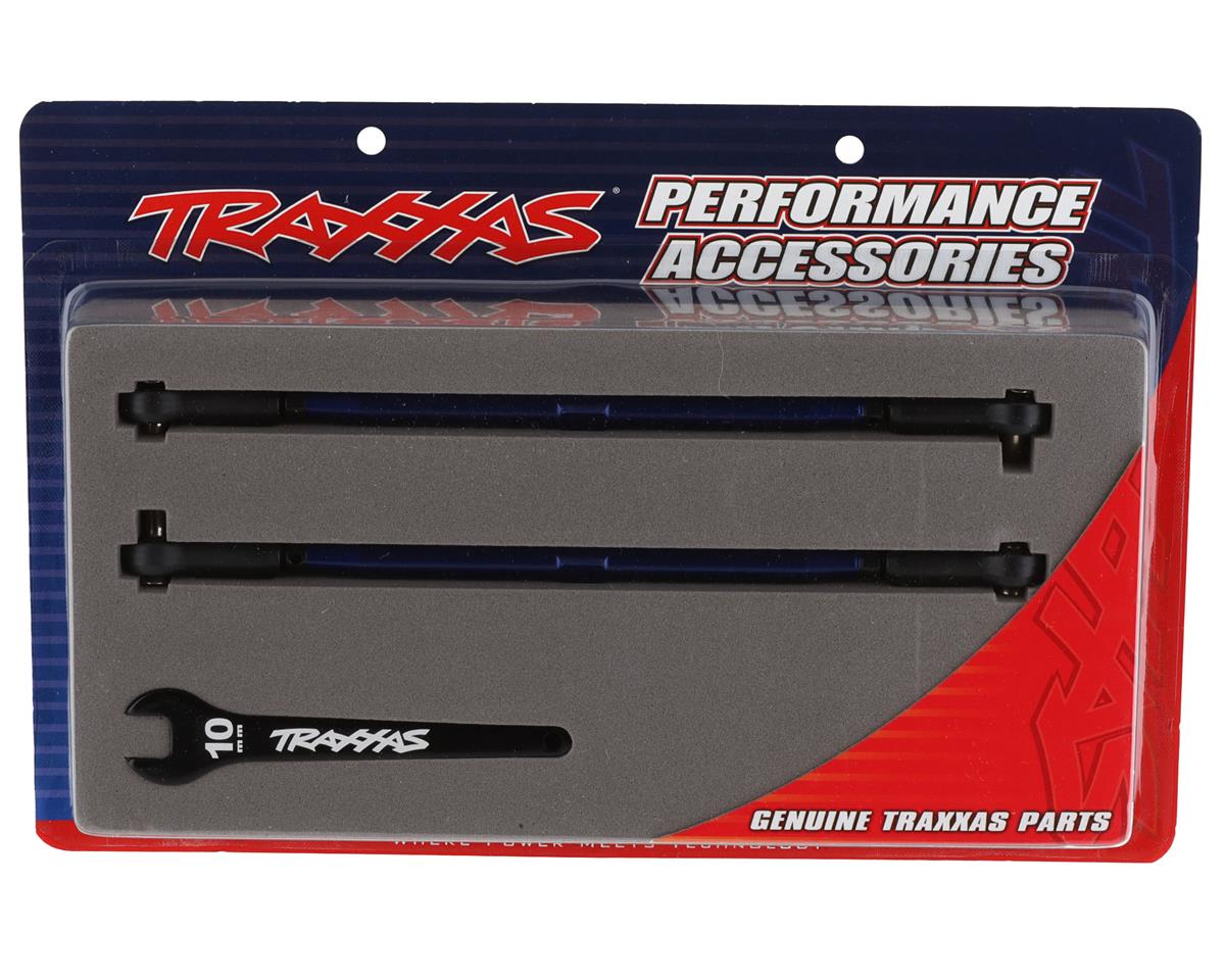 Traxxas X-Maxx WideMaxx Aluminum Front Toe Links (Blue) (2)
