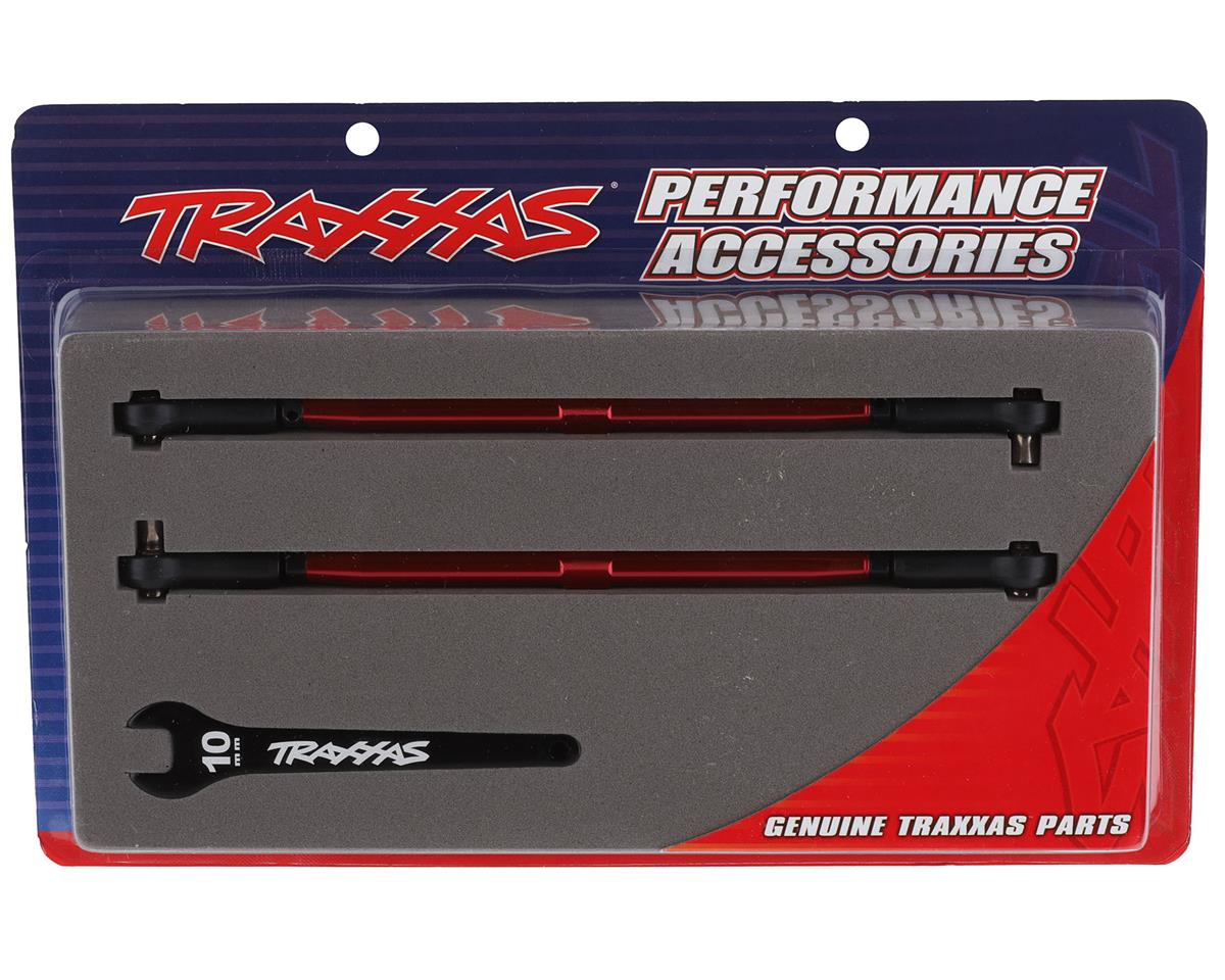 Traxxas X-Maxx WideMaxx Aluminum Front Toe Links (Red) (2)