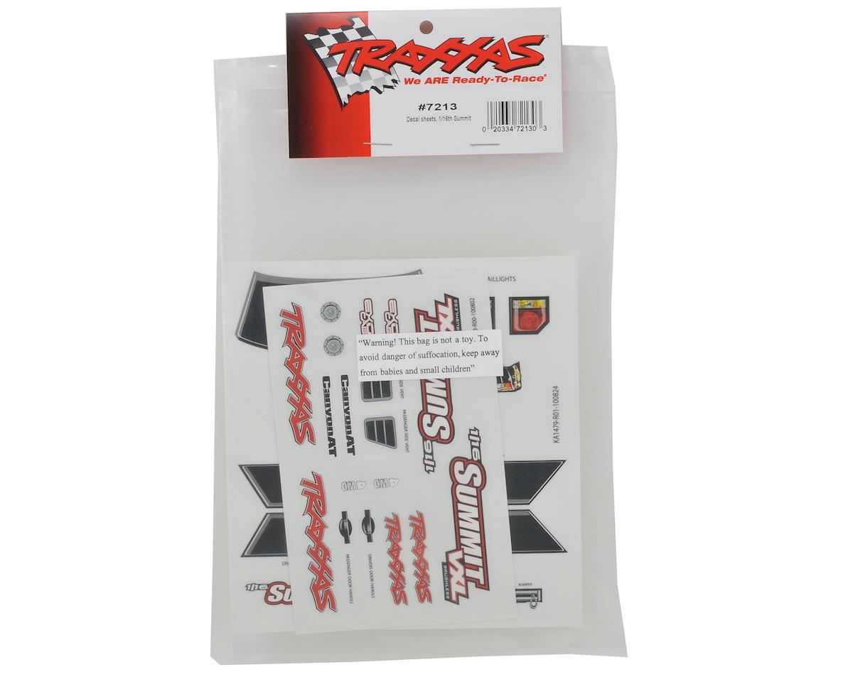 Traxxas 1/16 Summit Decal Sheet