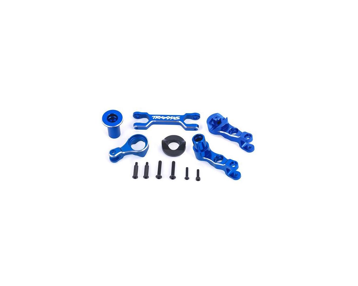 Traxxas X-Maxx® Aluminum Steering Bellcrank Set (Blue)