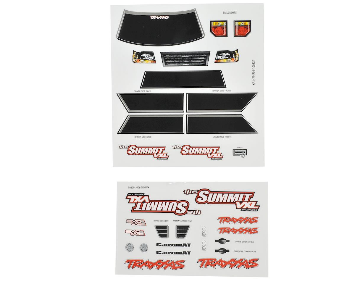 Traxxas 1/16 Summit Decal Sheet