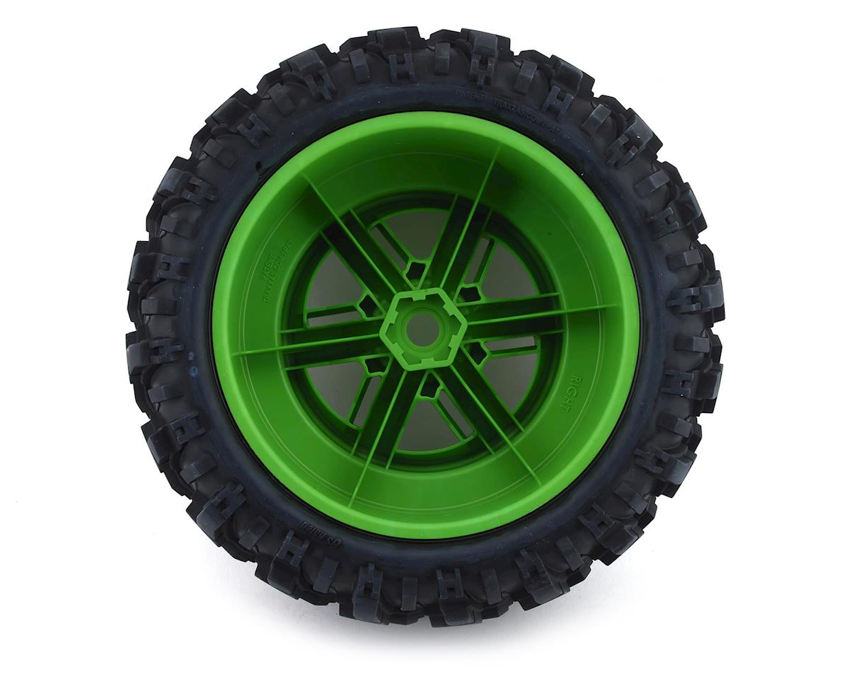Traxxas X-Maxx Pre-Mounted Tires & Wheels (Green) (2)