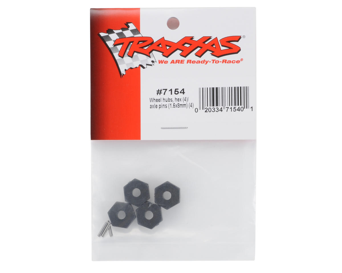 Traxxas 12mm Hex Wheel Hubs w/Axle Pins (4)