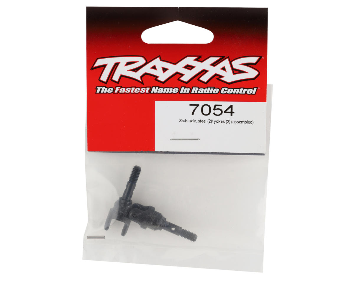 Traxxas Assembled Steel Stub Axle w/Yokes (2)