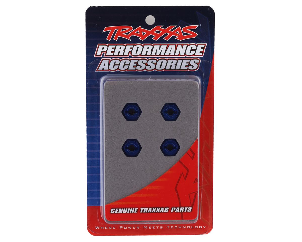 Traxxas Aluminum Hex Wheel Hubs (Blue) (4)
