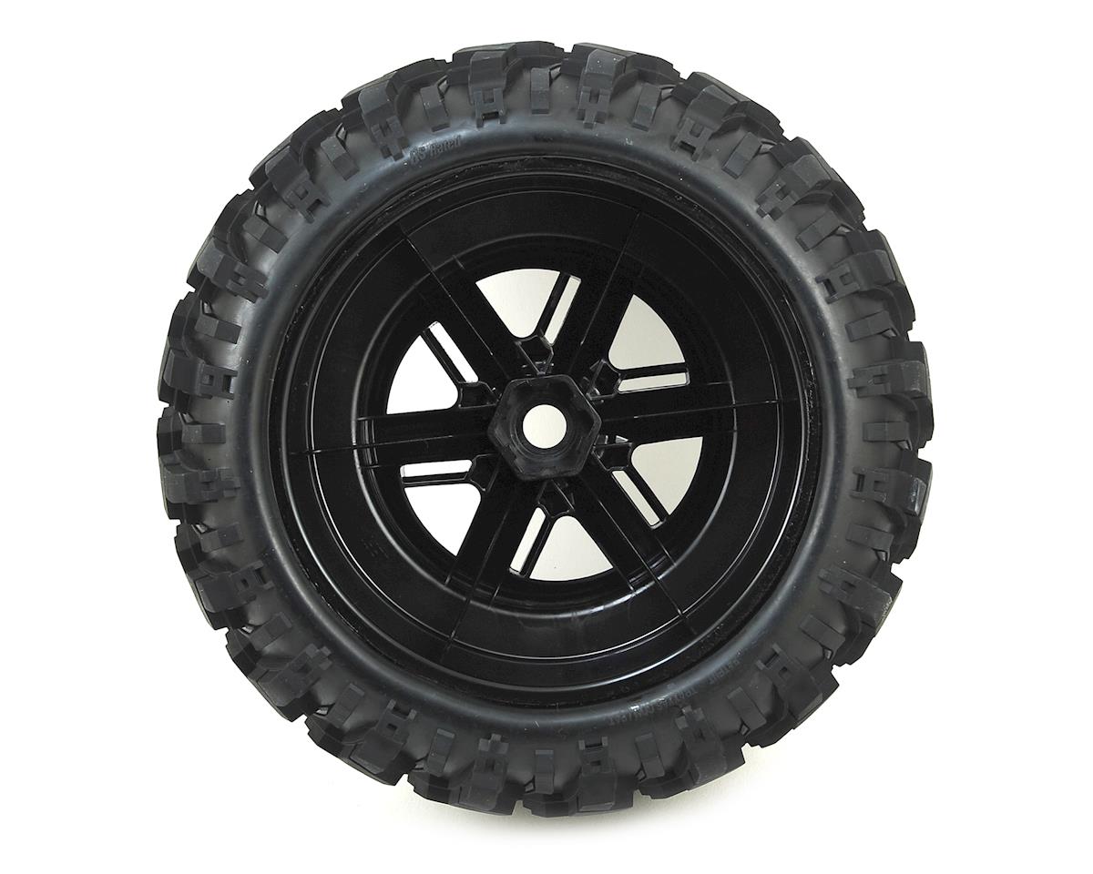 Traxxas X-Maxx Pre-Mounted Tires & Wheels (Satin Chrome) (2)