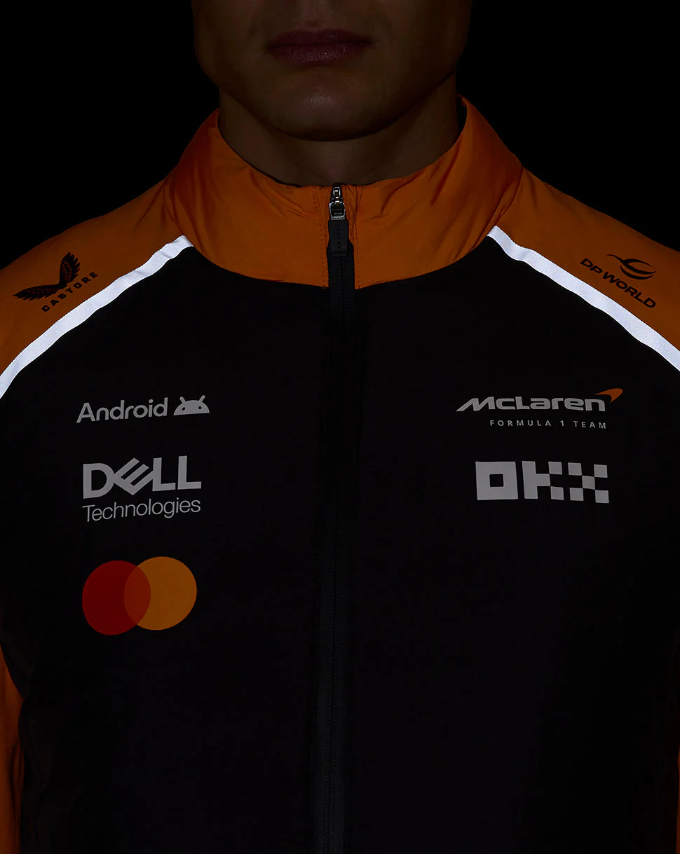Official Unisex McLaren Formula 1 Team Hybrid Gilet - Phantom/Papaya