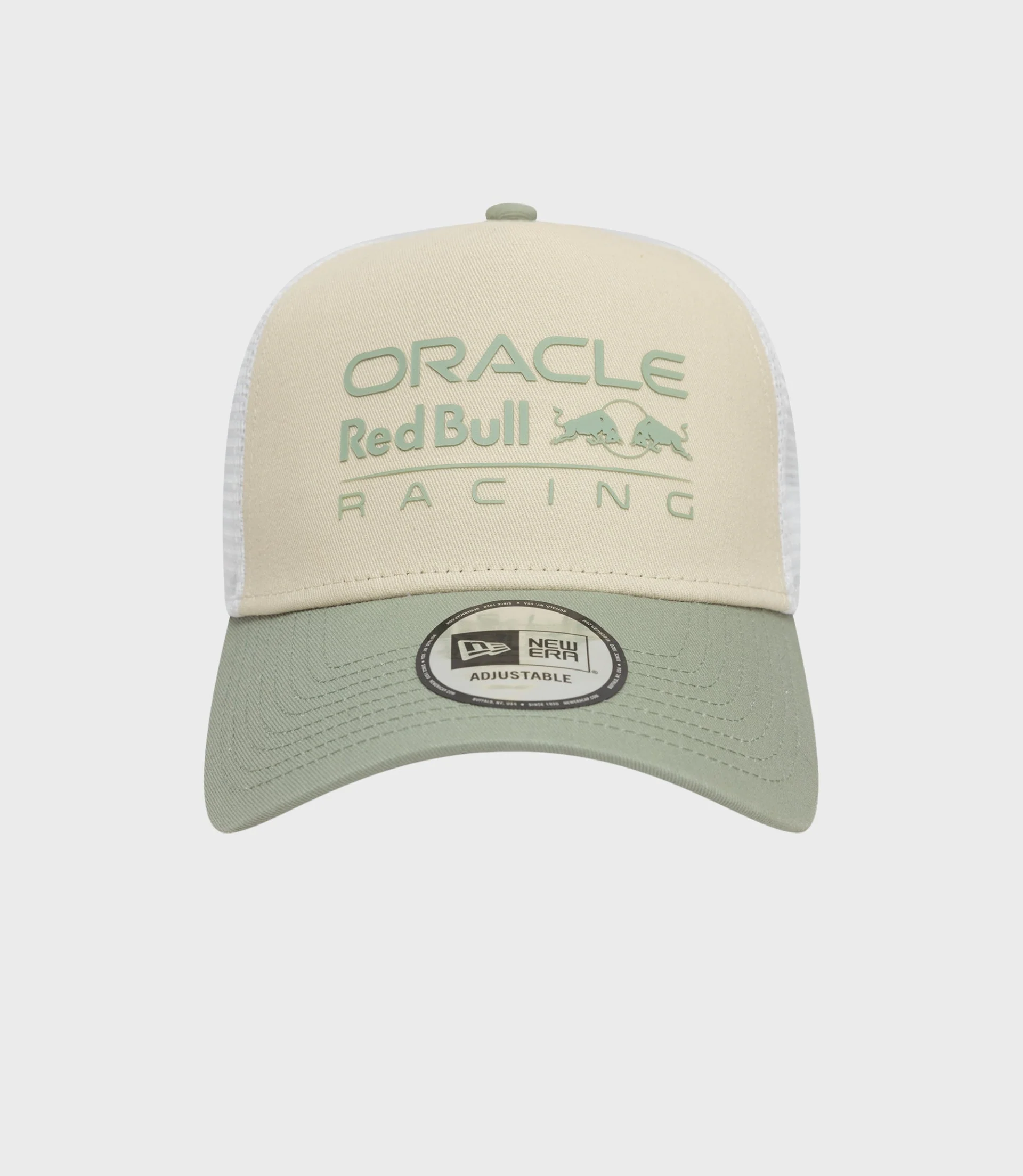 New Era x Oracle Red Bull Racing Seasonal 9Forty Cap® E-Frame Trucker Cap - Light Beige