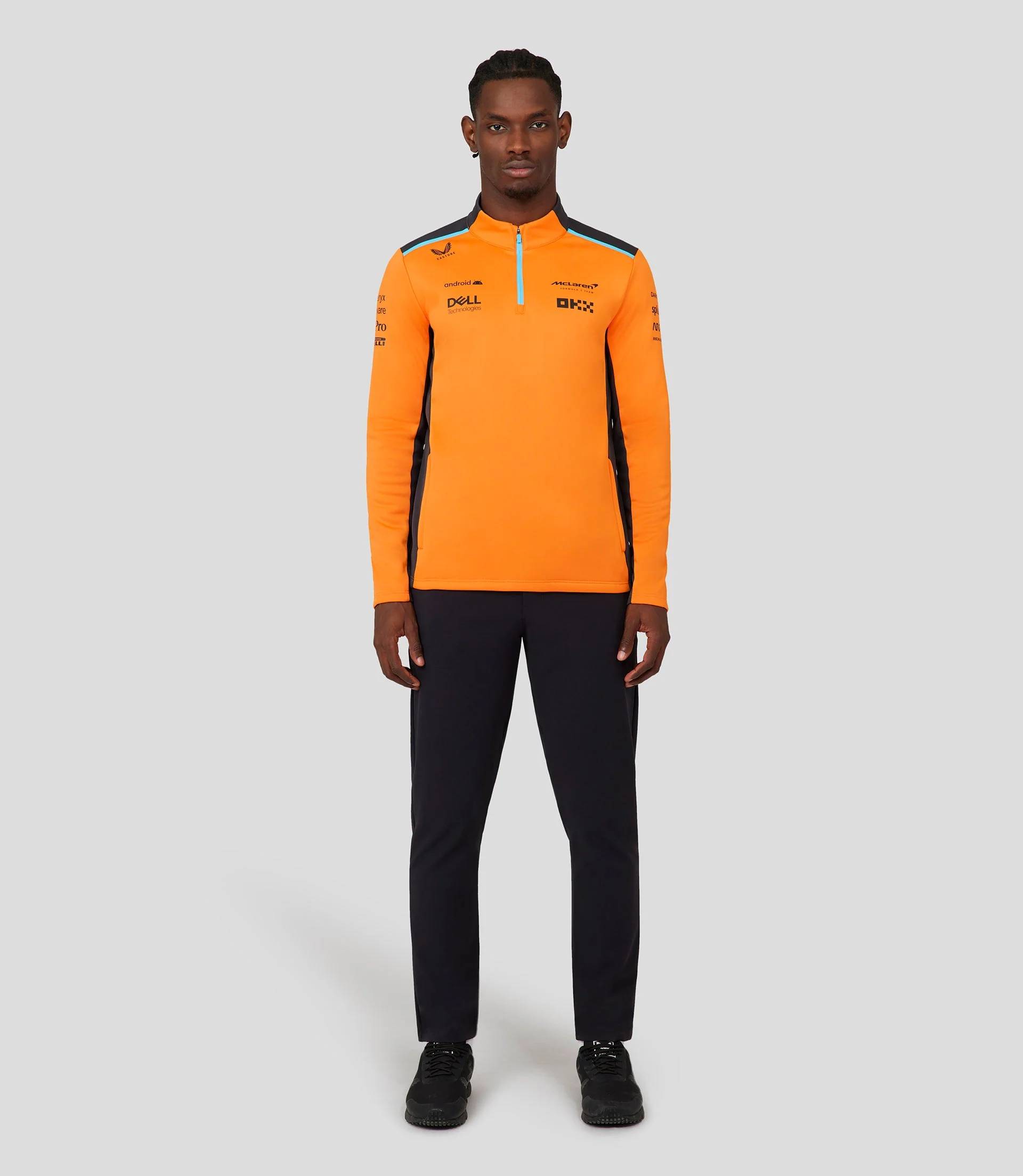 McLAREN MEN'S QUARTER ZIP TOP - AUTUMN GLORY