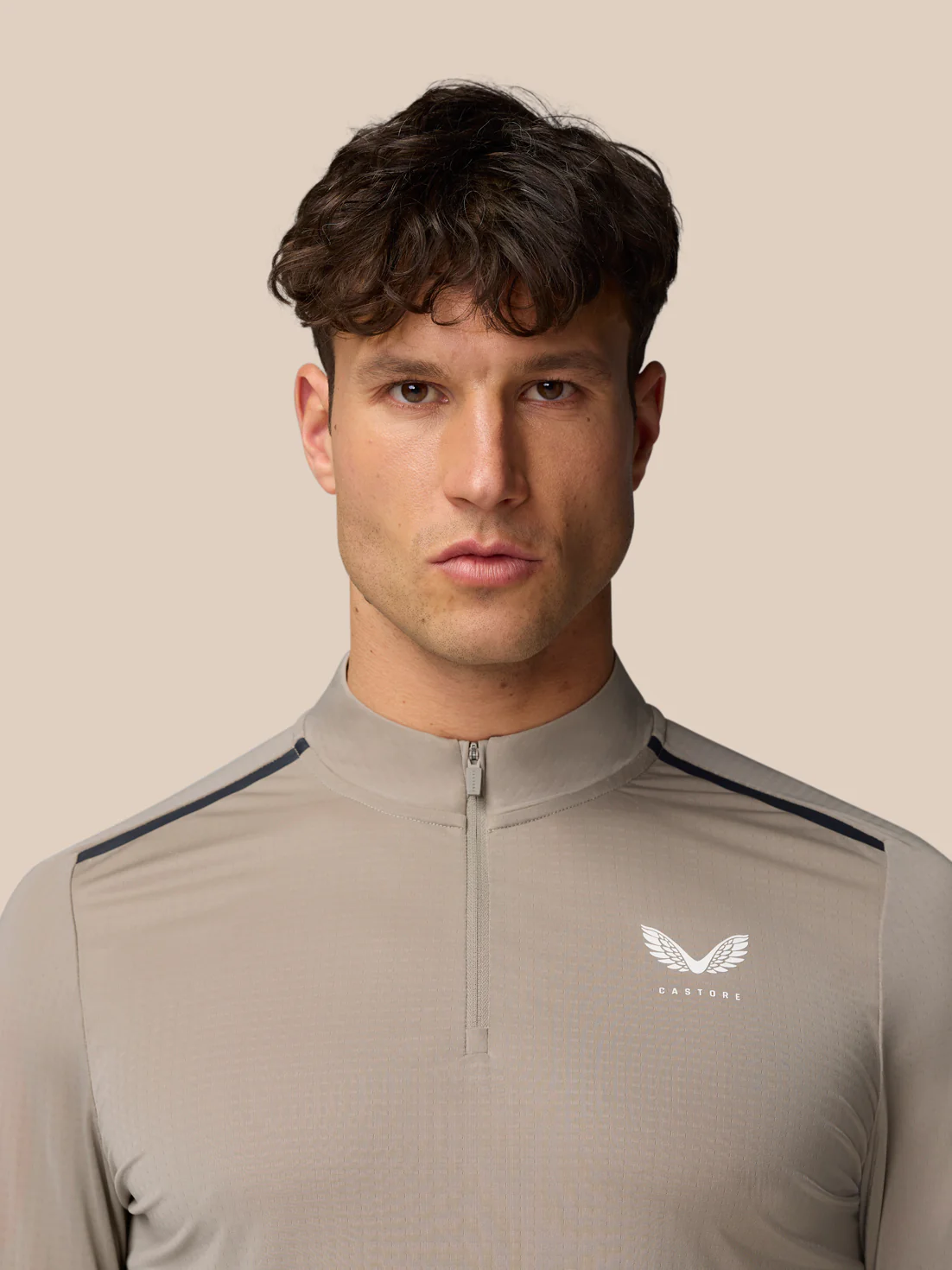 Apex Training 1/4 Zip Top - Rock Grey