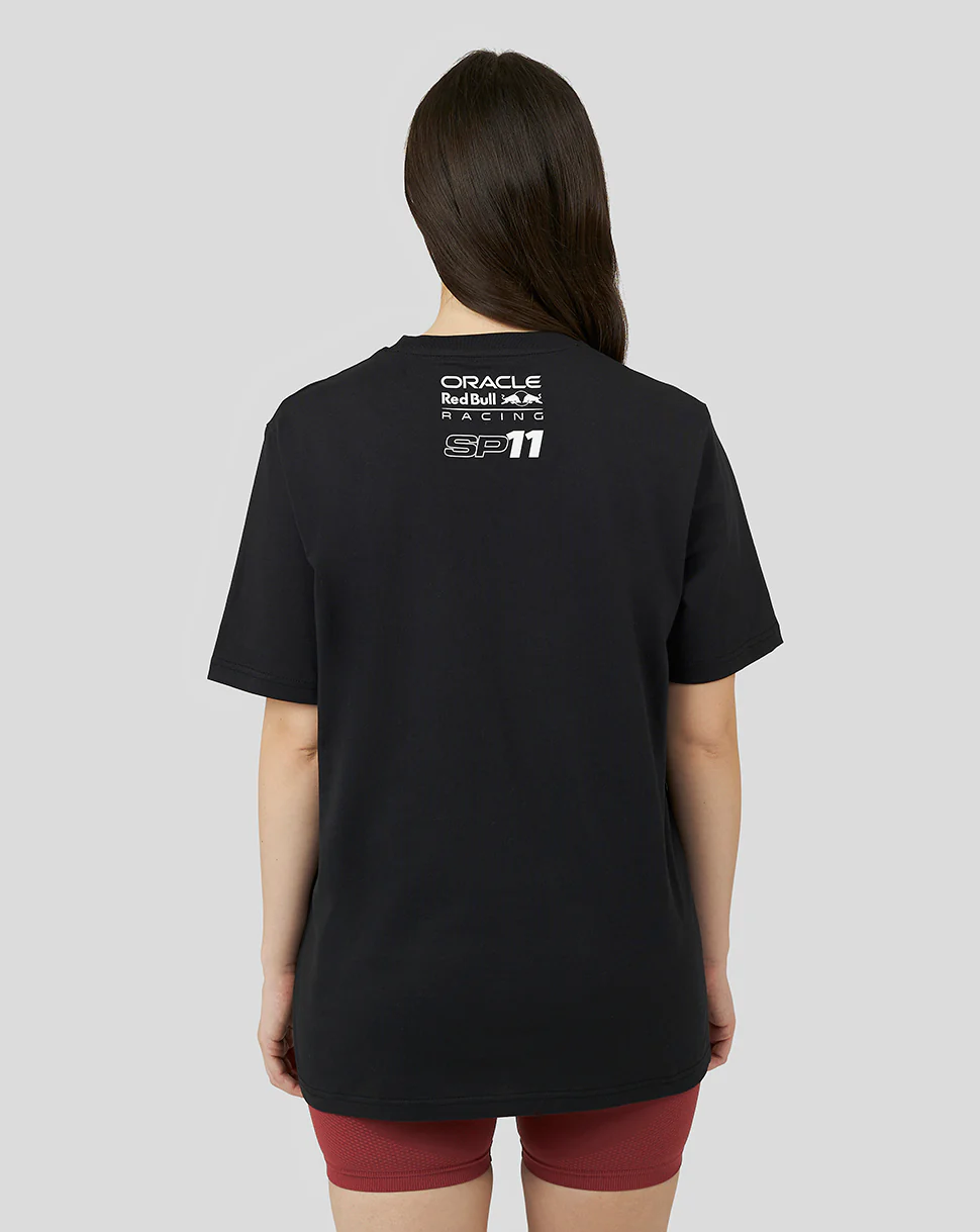ORACLE RED BULL RACING UNISEX DRIVER SERGIO CHECO PEREZ T-SHIRT - BLACK