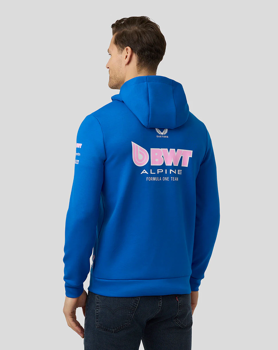 BWT Alpine Formula One Team’s Official Unisex Full Zip Hoodie - Lapis Blue