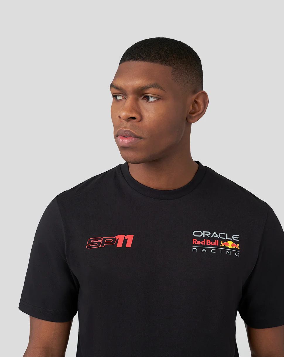 ORACLE RED BULL RACING UNISEX DRIVER SERGIO CHECO PEREZ T-SHIRT - BLACK