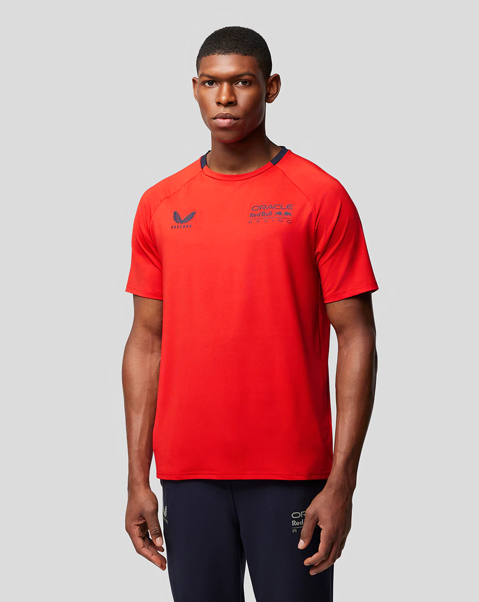 ORACLE RED BULL RACING MENS LIFESTYLE T-SHIRT - FLAME SCARLET