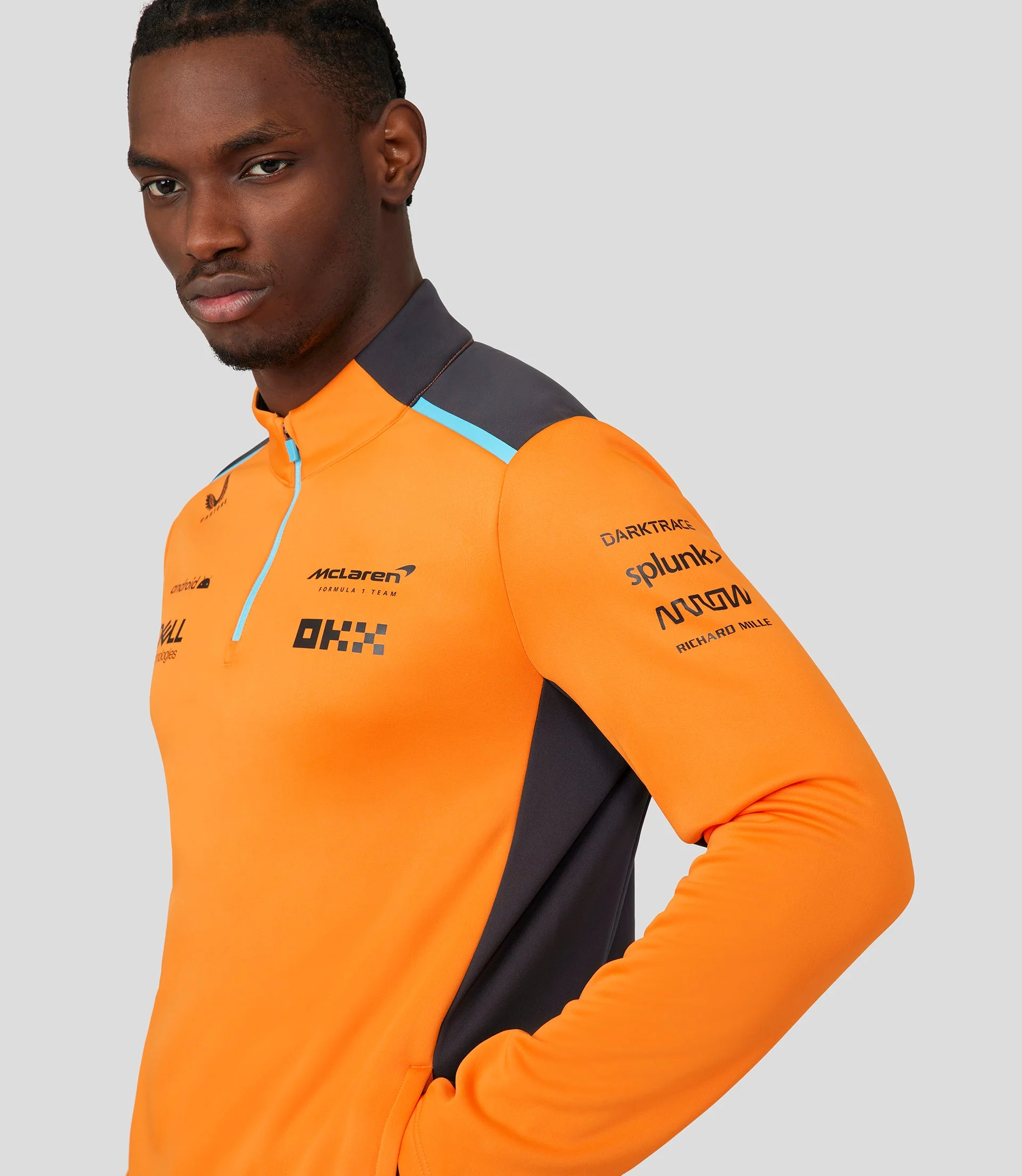 McLAREN MEN'S QUARTER ZIP TOP - AUTUMN GLORY
