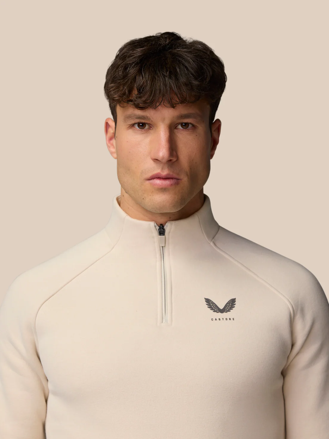 Adapt Fleece Quarter Zip - Stone/Gunmetal