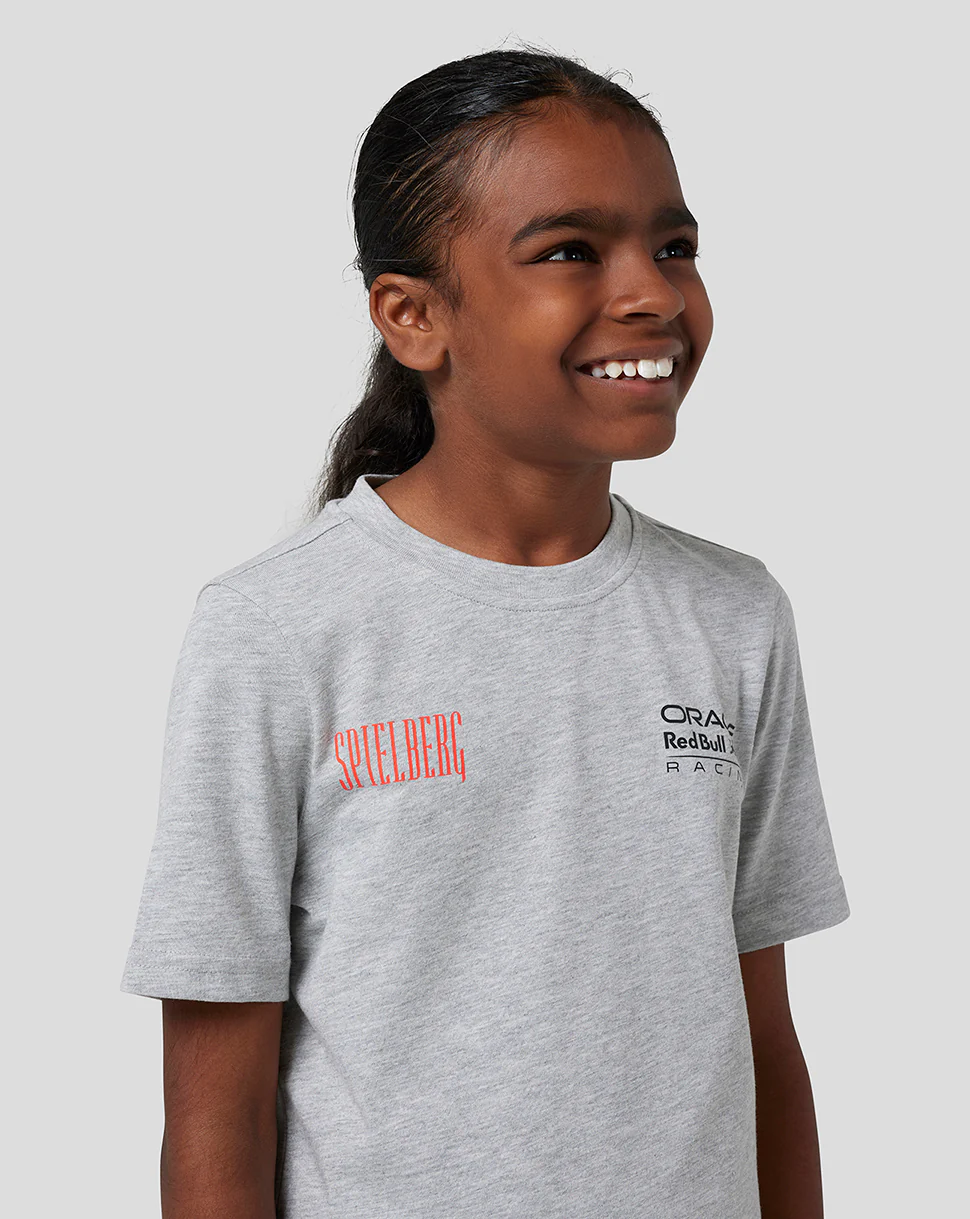 RED BULL RACING JUNIOR SPIELBERG SHORT SLEEVE T-SHIRT - GREY MARL