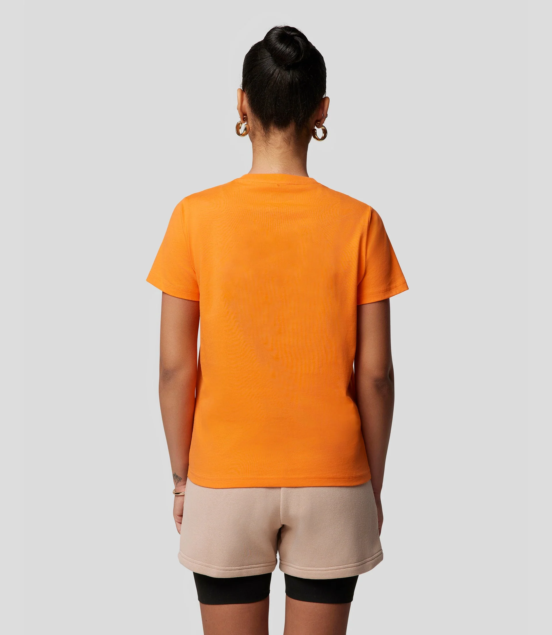 WOMENS TEAM CORE ESSENTIALS T-SHIRT - papaya