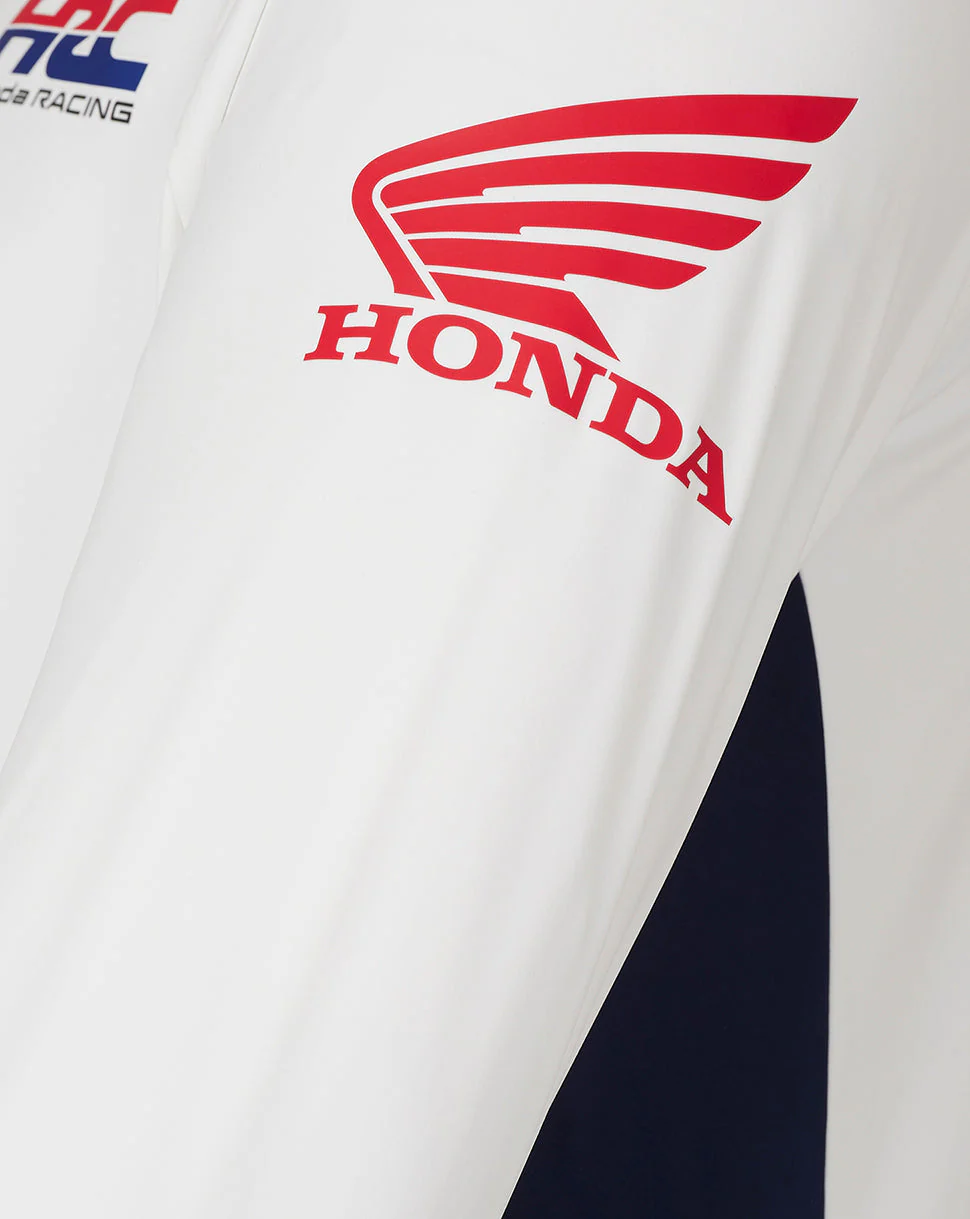 Unisex Honda HRC Quarter Zip Top - Bright White