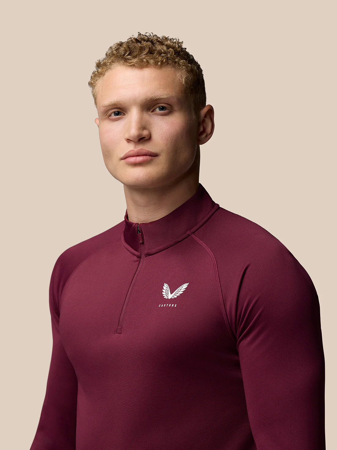Adapt Training 1/4 Zip Top - Burgundy