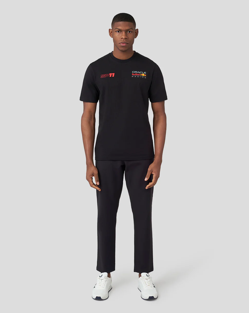 ORACLE RED BULL RACING UNISEX DRIVER SERGIO CHECO PEREZ T-SHIRT - BLACK