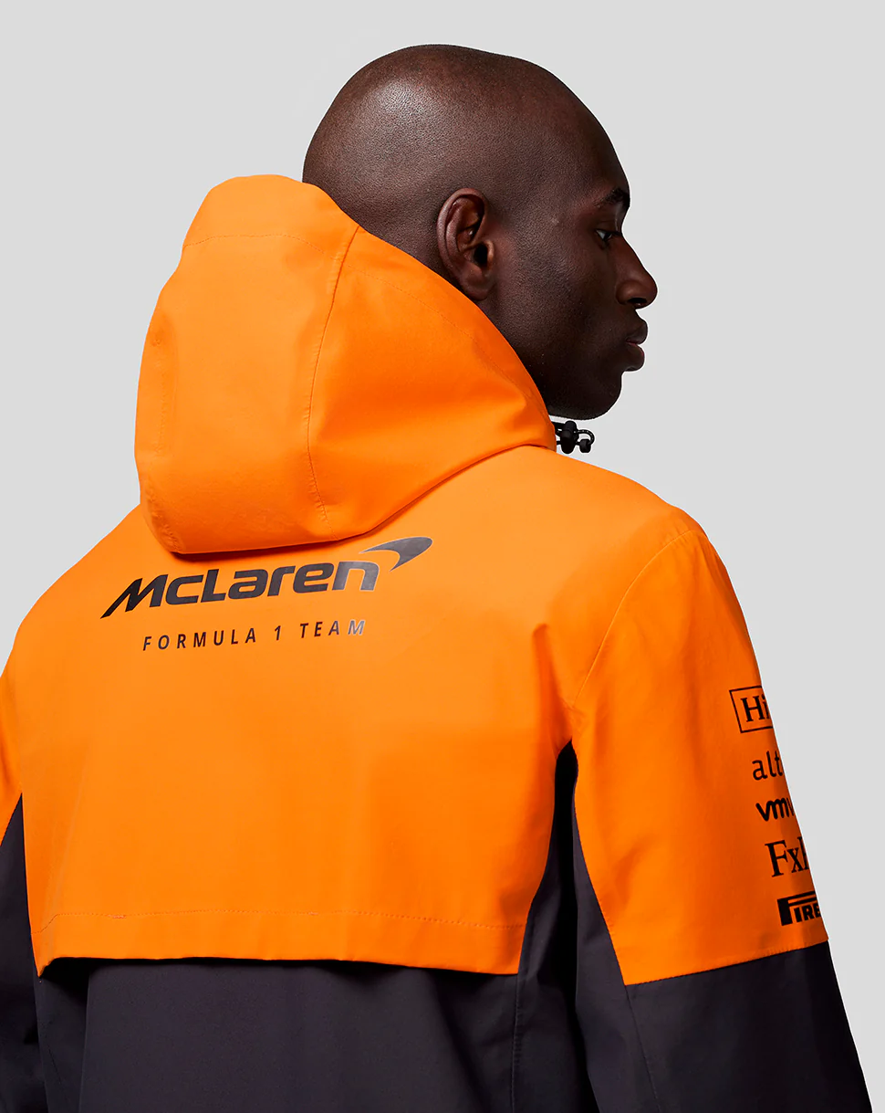 McLaren Unisex Official Teamwear Lightweight Rain Jacket Formula 1