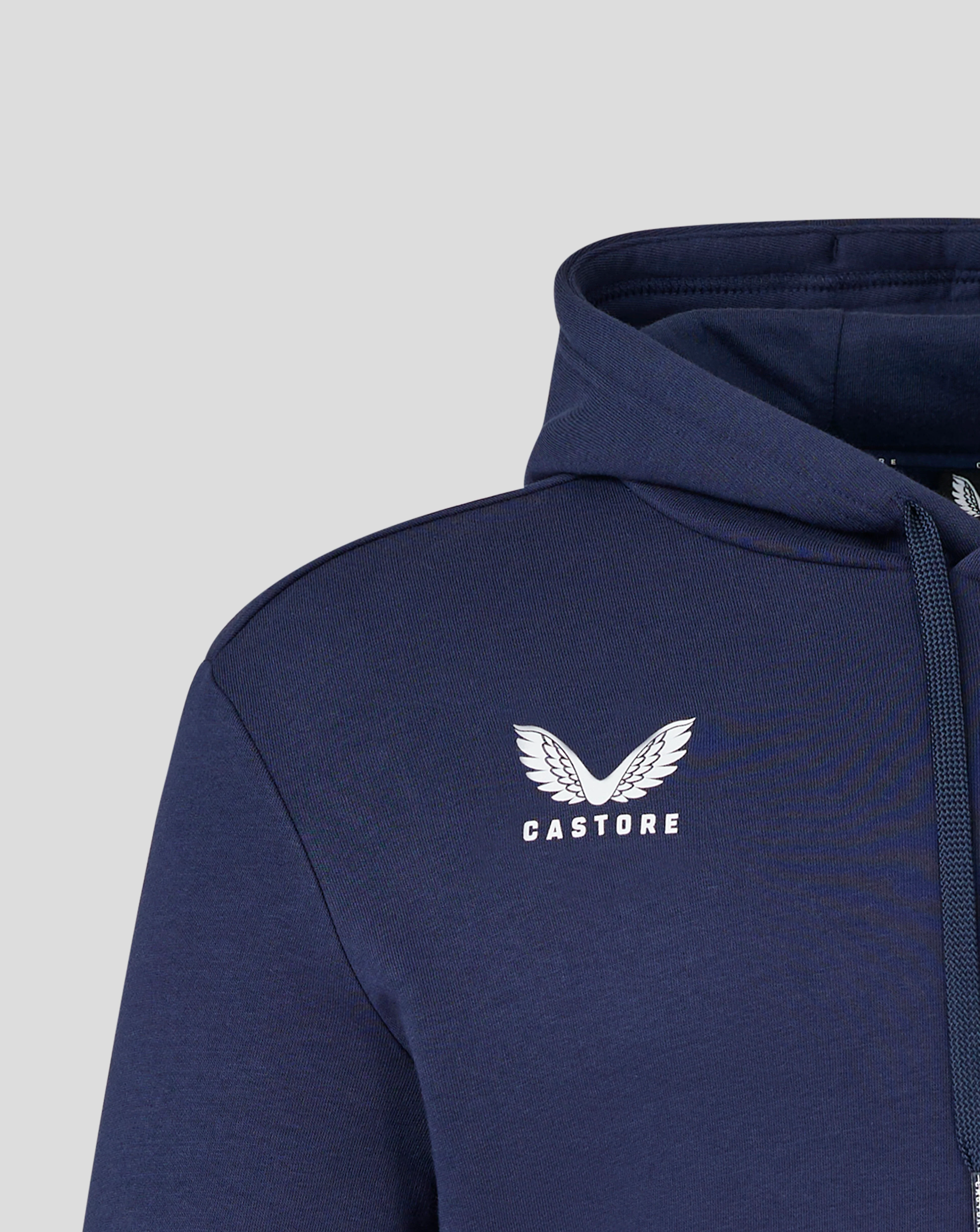 Mens Cotton Leisure Hoodie - Peacoat