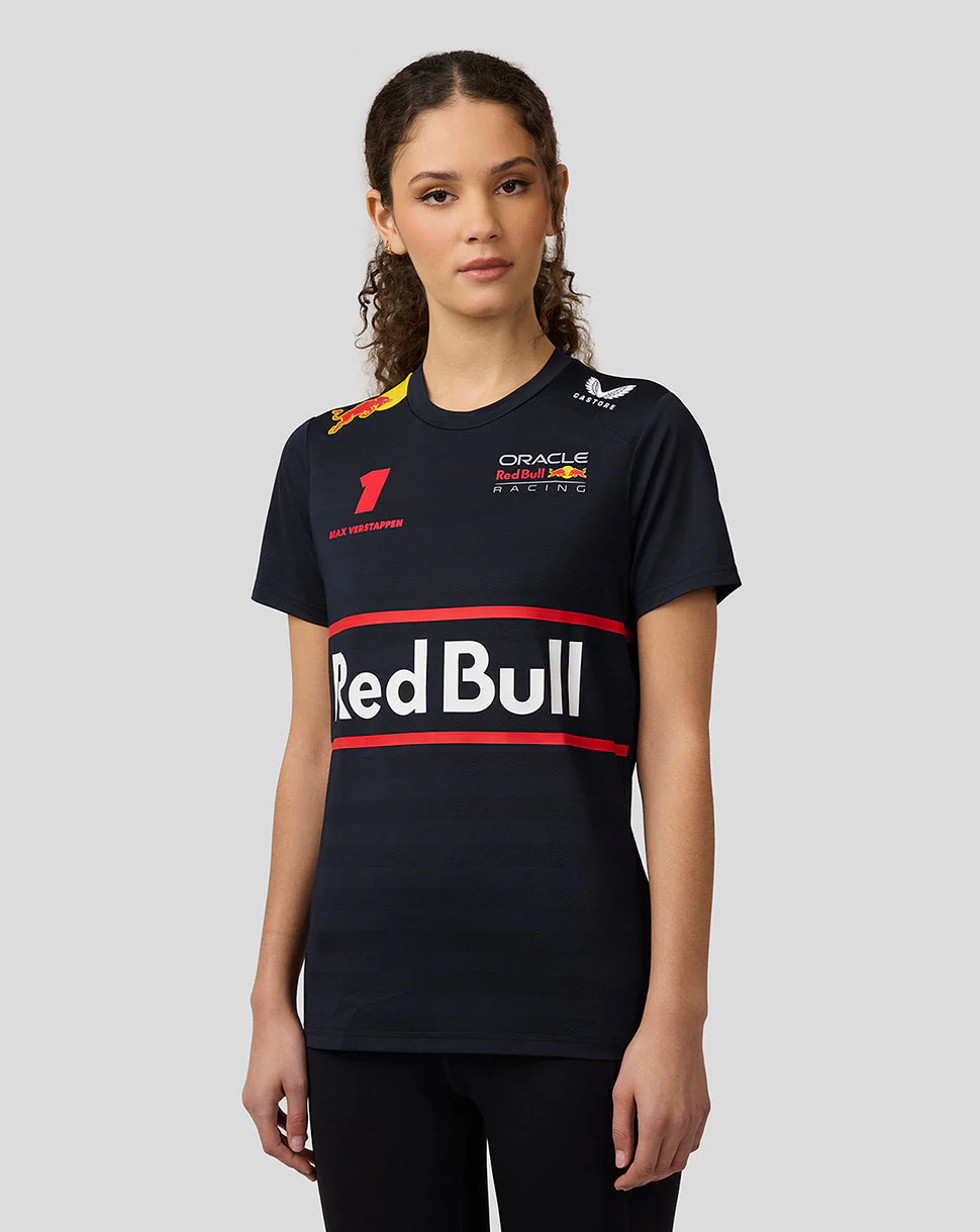 Oracle Red Bull Racing Womens Teamline Max Verstappen Set Up T-Shirt - Night Sky