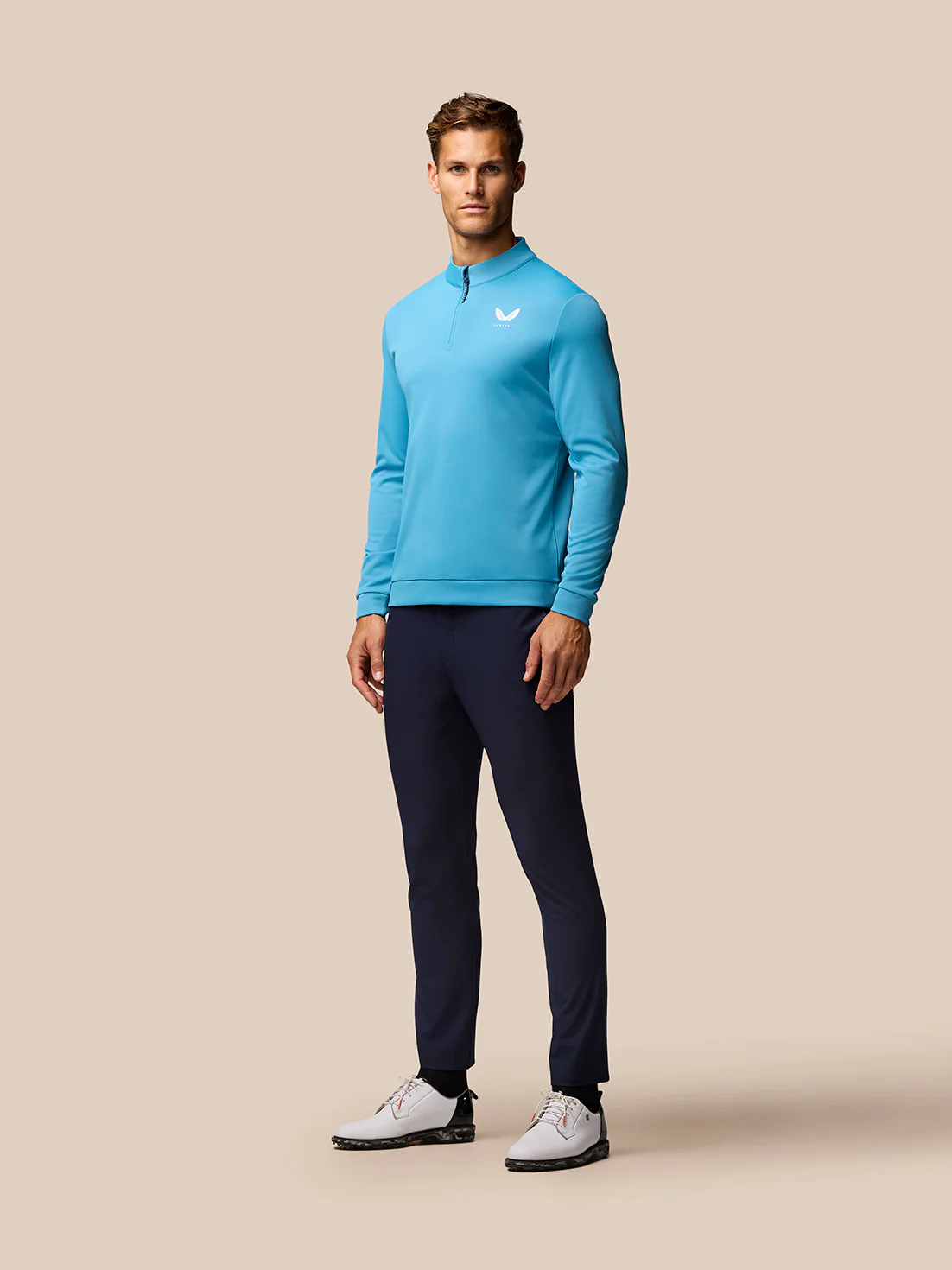 Club Golf 1/4 Zip Top - Corn Blue