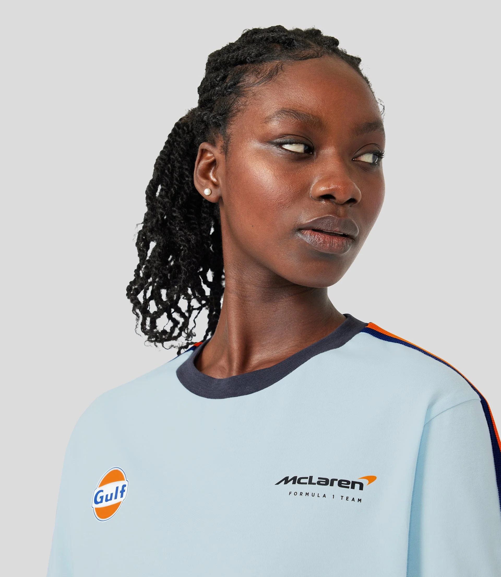 Blue McLaren Gulf Ringer Taper T-Shirt