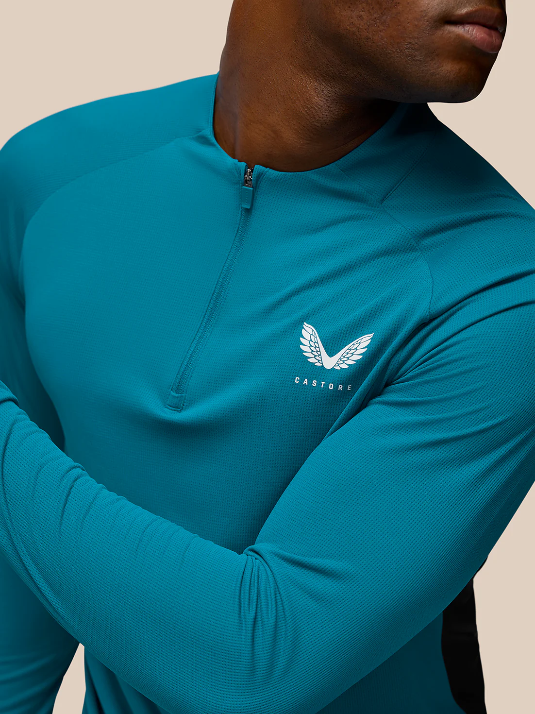 Flow Training 1/4 Zip Top - Dark Aqua